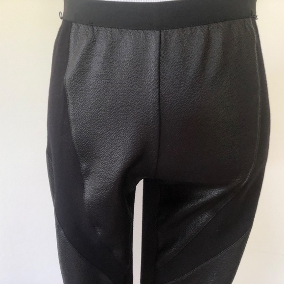 BCBGMAXAZRIA Black Stretch Pants Medium Elastic Waist - Picture 3 of 6